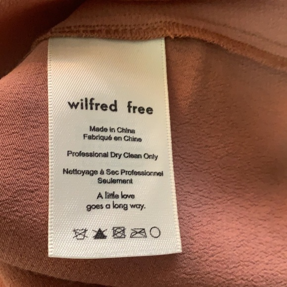 Aritzia Wilfred Free Dusty Rose Redling Blouse Size S - Picture 9 of 15